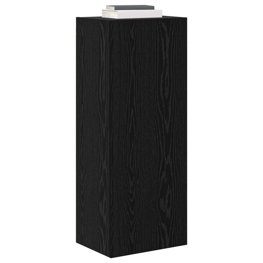 vidaXL Szafka pod telewizor Czarny Dąb 40,5 x 30 x 102 cm