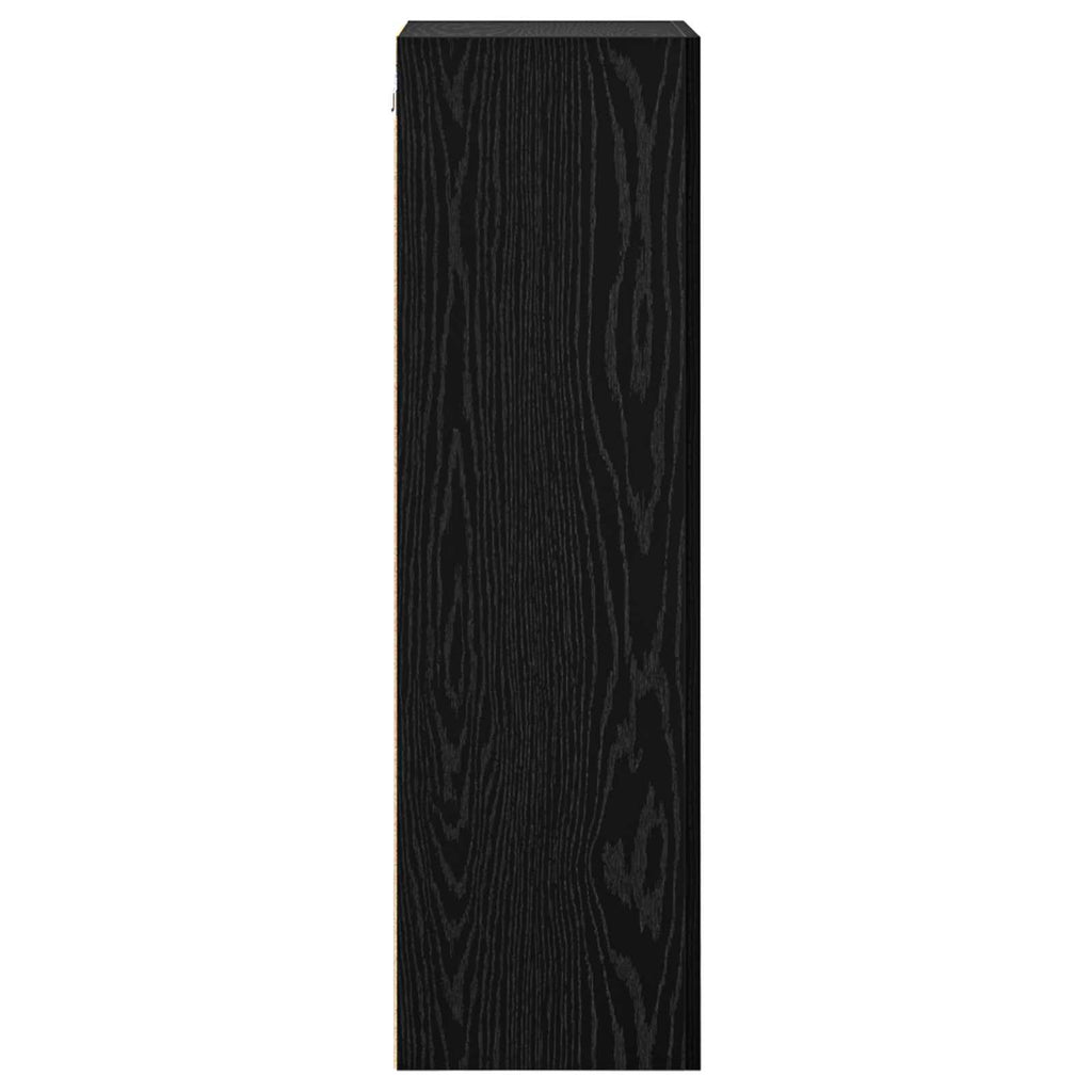 vidaXL Szafka pod telewizor Czarny Dąb 40,5 x 30 x 102 cm