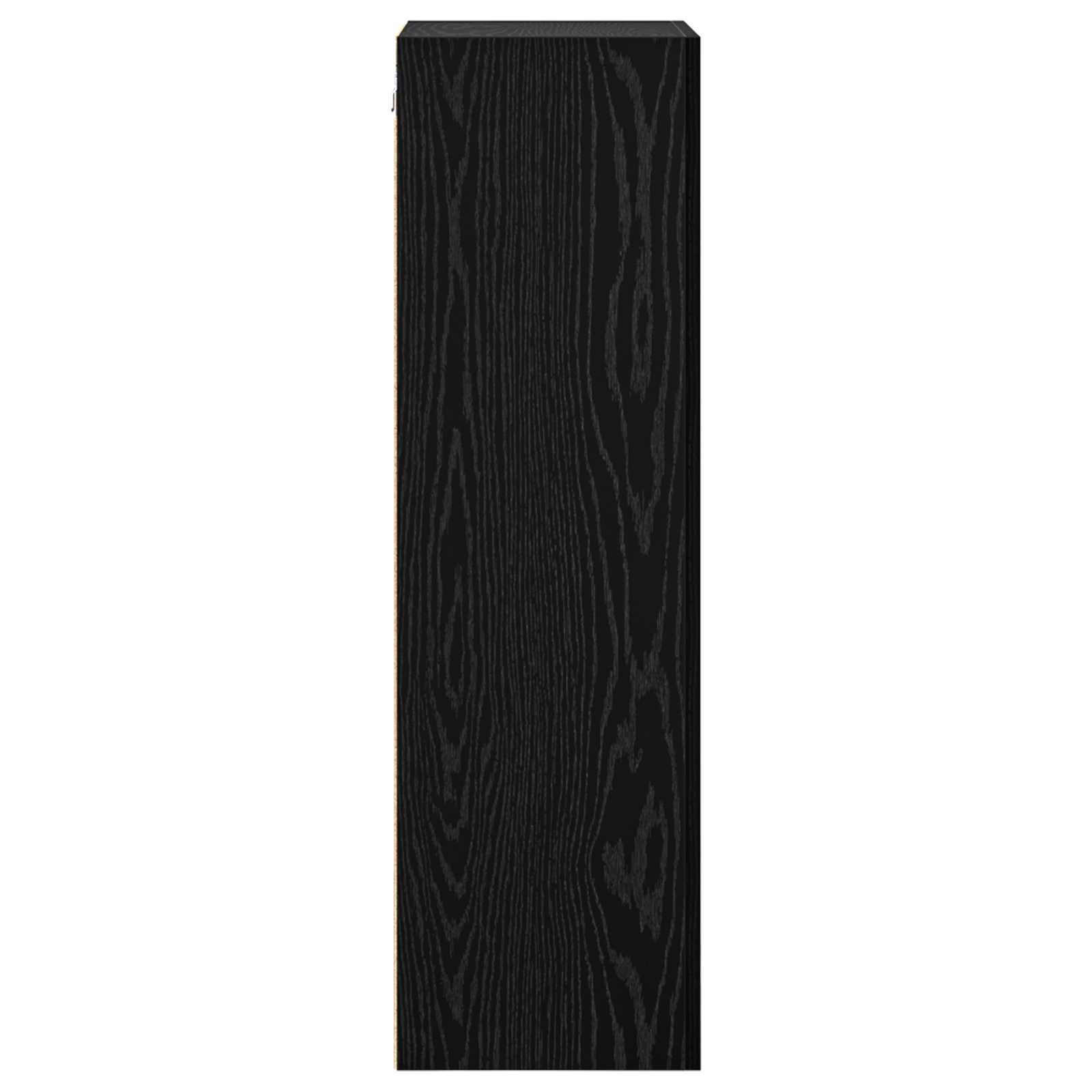 vidaXL Szafka pod telewizor Czarny Dąb 40,5 x 30 x 102 cm