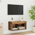 vidaXL Zestaw szafek RTV z LED Stare drewno 60 x 30 x 30 cm