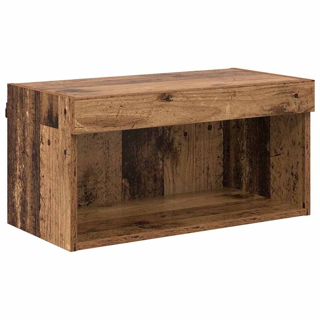 vidaXL Zestaw szafek RTV z LED Stare drewno 60 x 30 x 30 cm