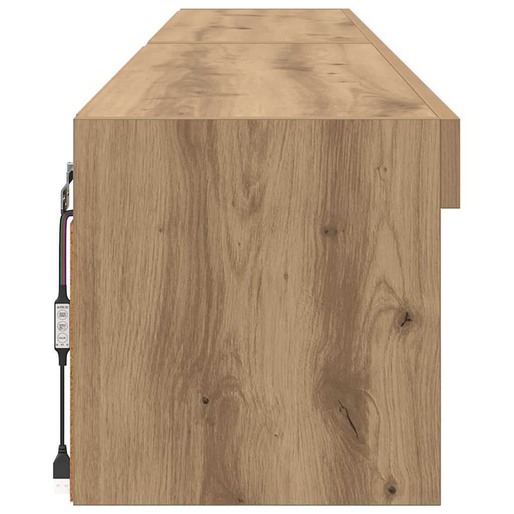 vidaXL Zestaw szafek RTV 2 pcs Dąb rzemieślniczy 100 x 30 x 30 cm