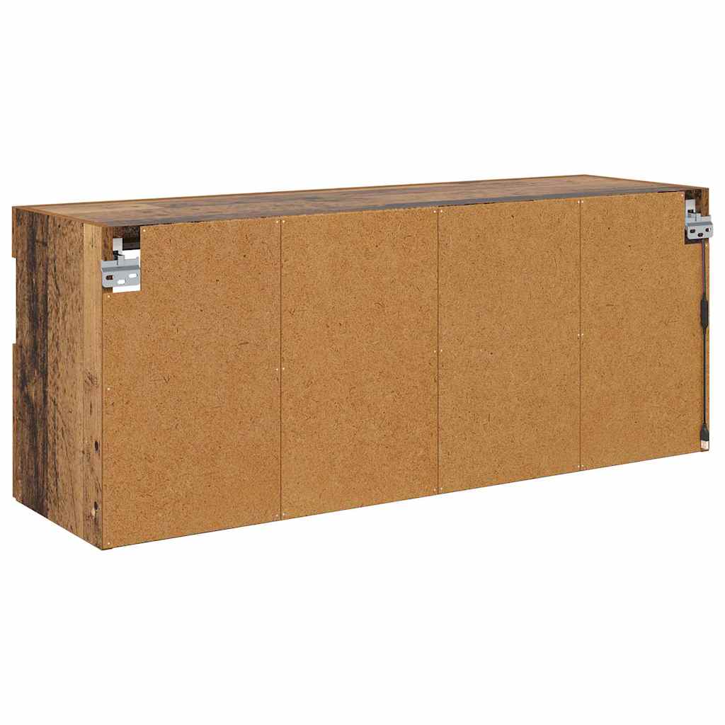 vidaXL Szafka pod telewizor z LED Stare drewno 100 x 30 x 40 cm