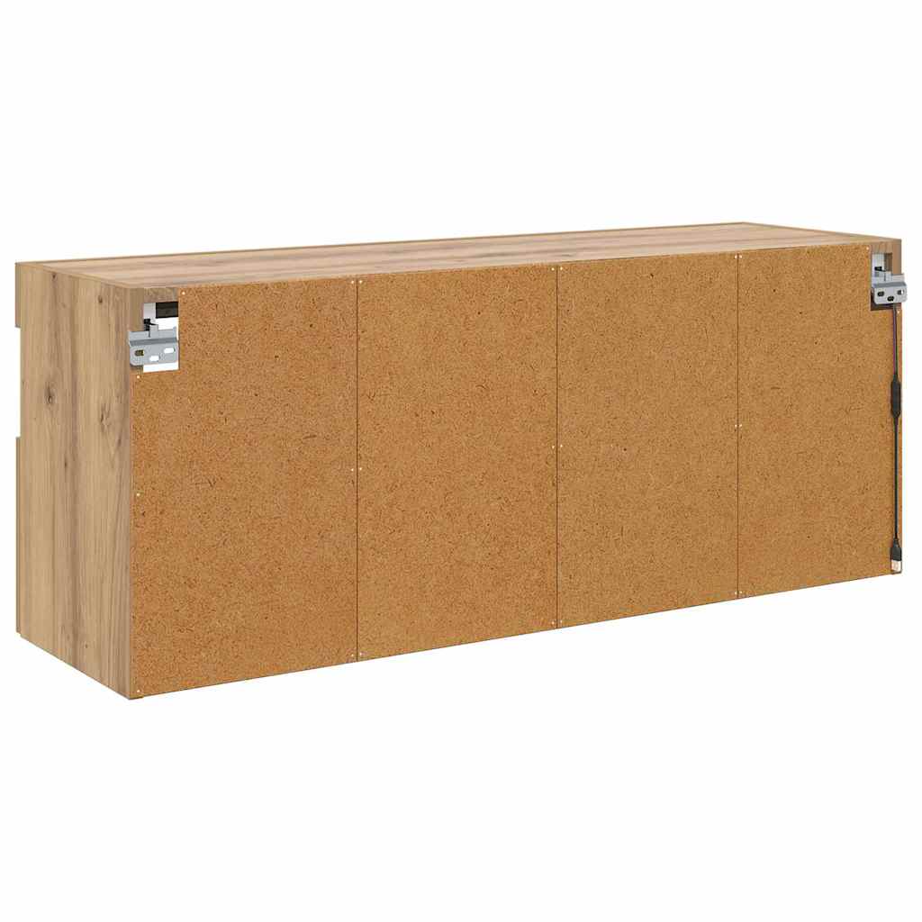 vidaXL Szafka pod telewizor z LED Dąb rzemieślniczy 100 x 30 x 40 cm