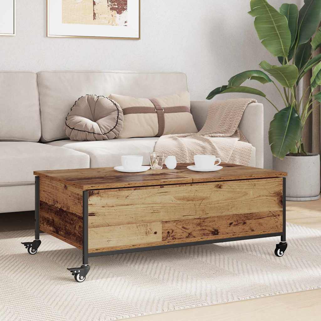 vidaXL Stolik kawowy Stare drewno 91 x 55 x 32 cm