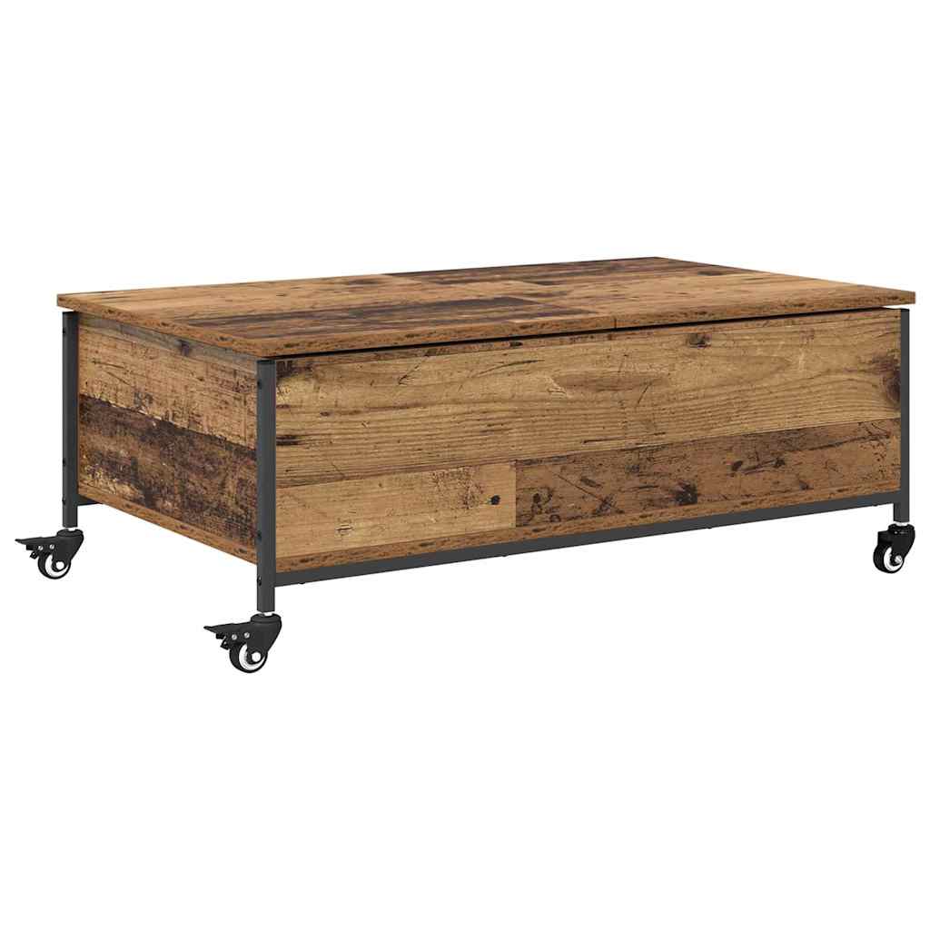 vidaXL Stolik kawowy Stare drewno 91 x 55 x 32 cm