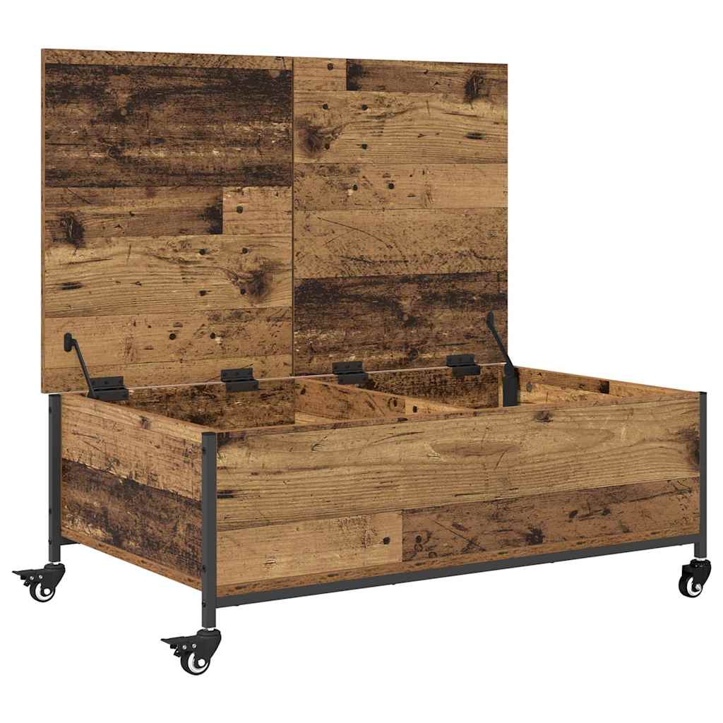 vidaXL Stolik kawowy Stare drewno 91 x 55 x 32 cm
