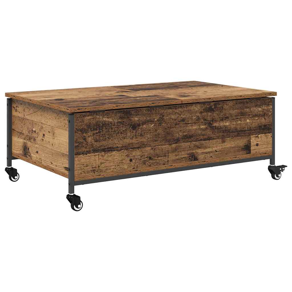 vidaXL Stolik kawowy Stare drewno 91 x 55 x 32 cm