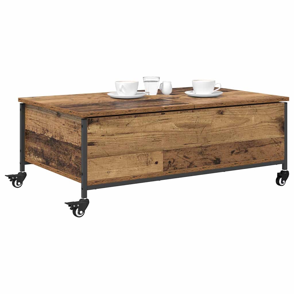 vidaXL Stolik kawowy Stare drewno 91 x 55 x 32 cm