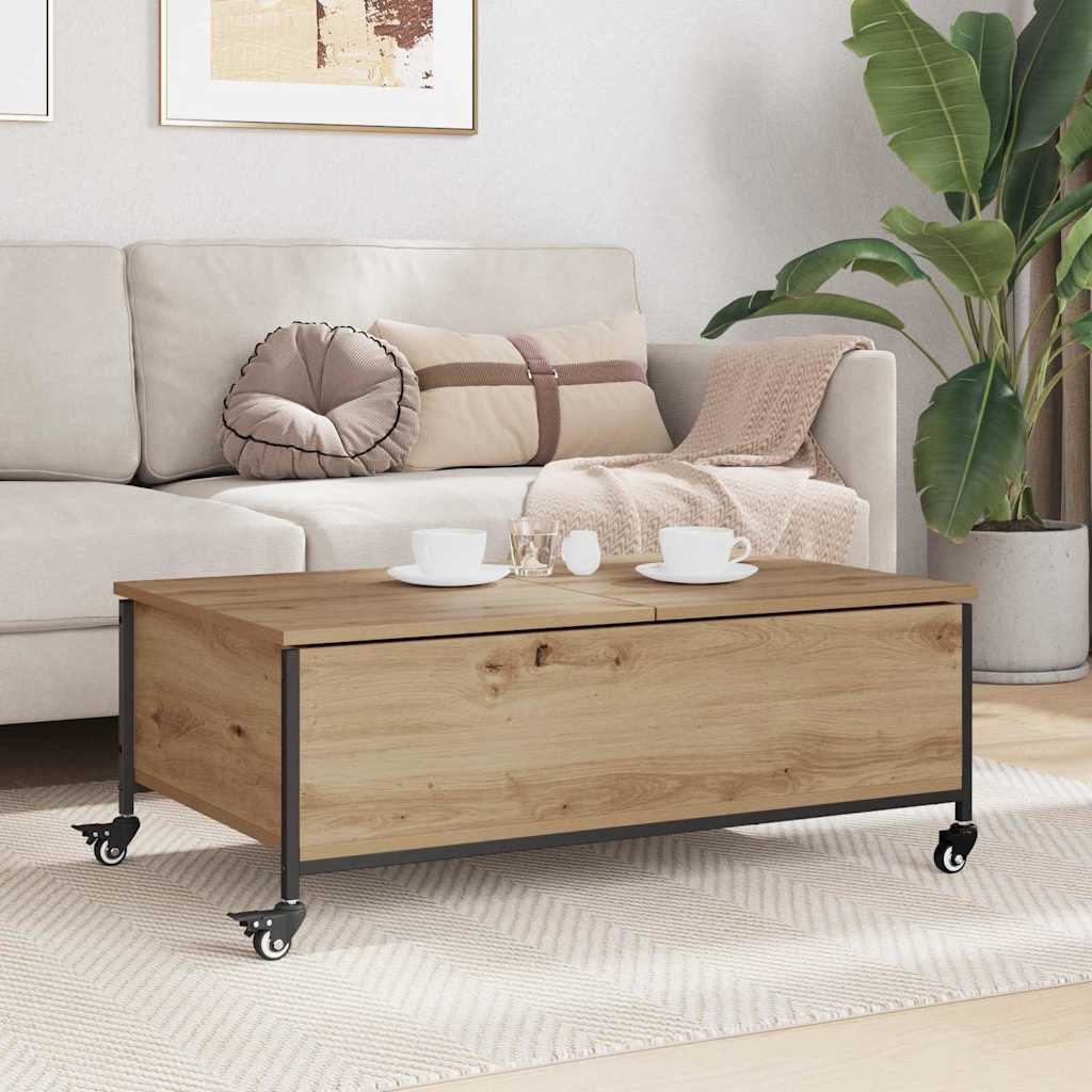 vidaXL Stolik kawowy Dąb rzemieślniczy 91 x 55 x 32 cm