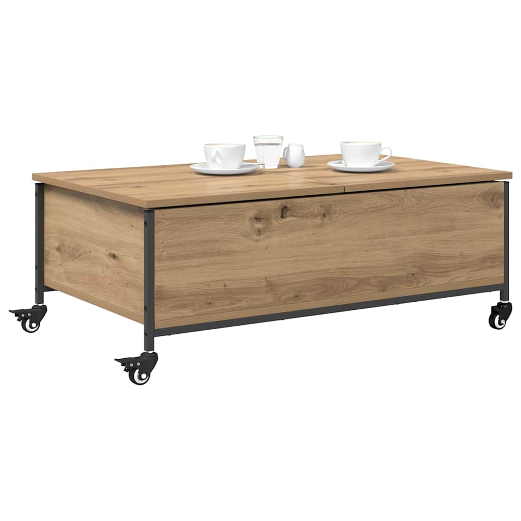 vidaXL Stolik kawowy Dąb rzemieślniczy 91 x 55 x 32 cm
