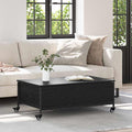 vidaXL Stolik kawowy Czarny Dąb 91 x 55 x 32 cm