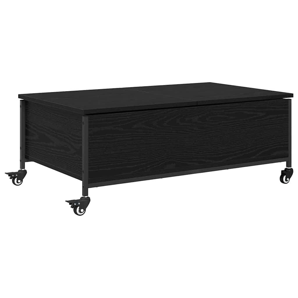 vidaXL Stolik kawowy Czarny Dąb 91 x 55 x 32 cm