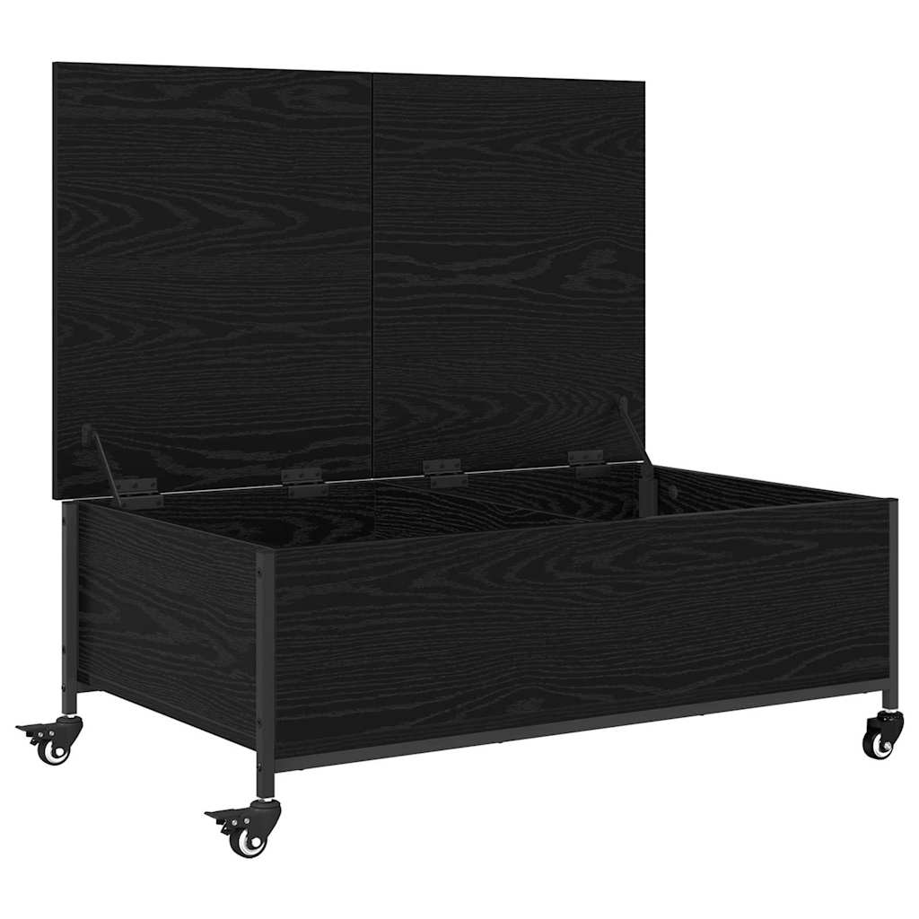 vidaXL Stolik kawowy Czarny Dąb 91 x 55 x 32 cm