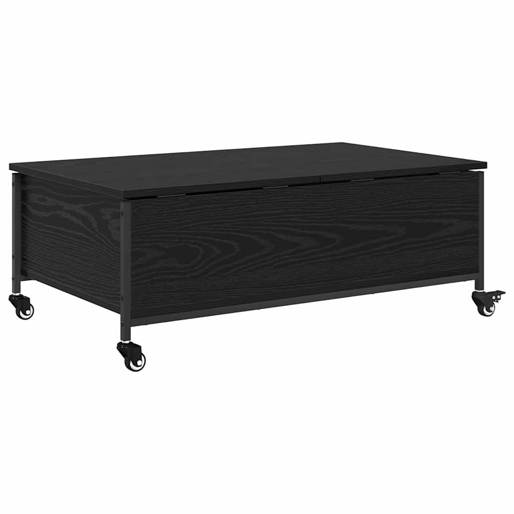 vidaXL Stolik kawowy Czarny Dąb 91 x 55 x 32 cm