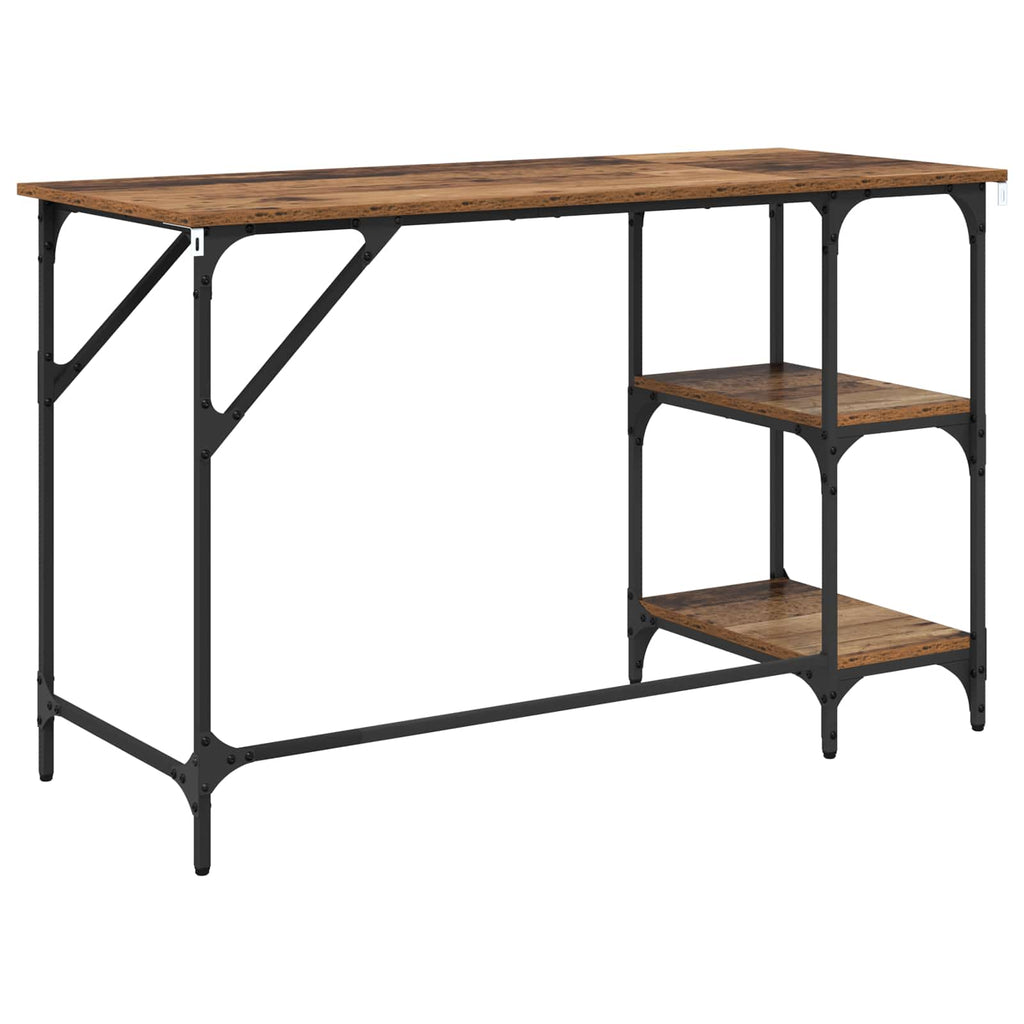 vidaXL Biurko Stare drewno 120 x 50 x 75 cm Materiał drewnopochodny