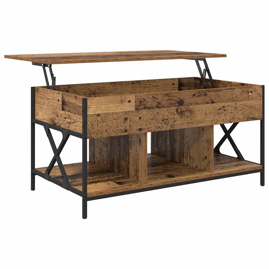 vidaXL Stolik kawowy Stare drewno 100 x 55 x 48.5 cm