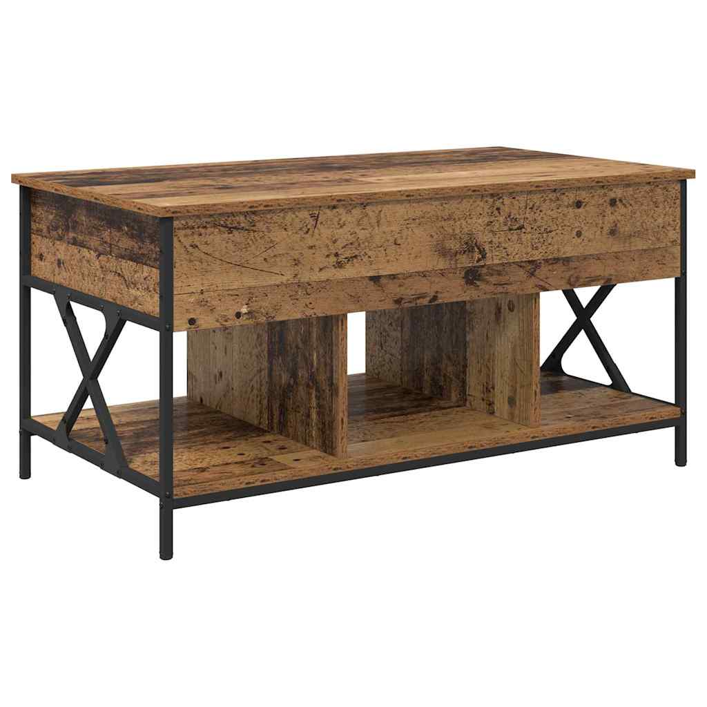 vidaXL Stolik kawowy Stare drewno 100 x 55 x 48.5 cm