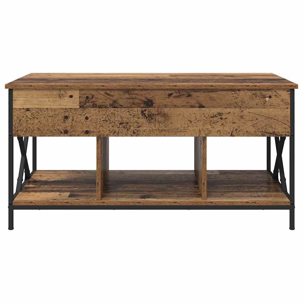 vidaXL Stolik kawowy Stare drewno 100 x 55 x 48.5 cm