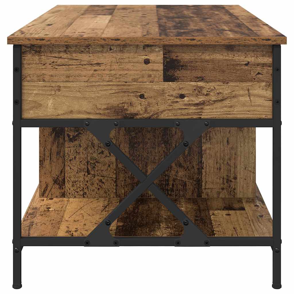 vidaXL Stolik kawowy Stare drewno 100 x 55 x 48.5 cm