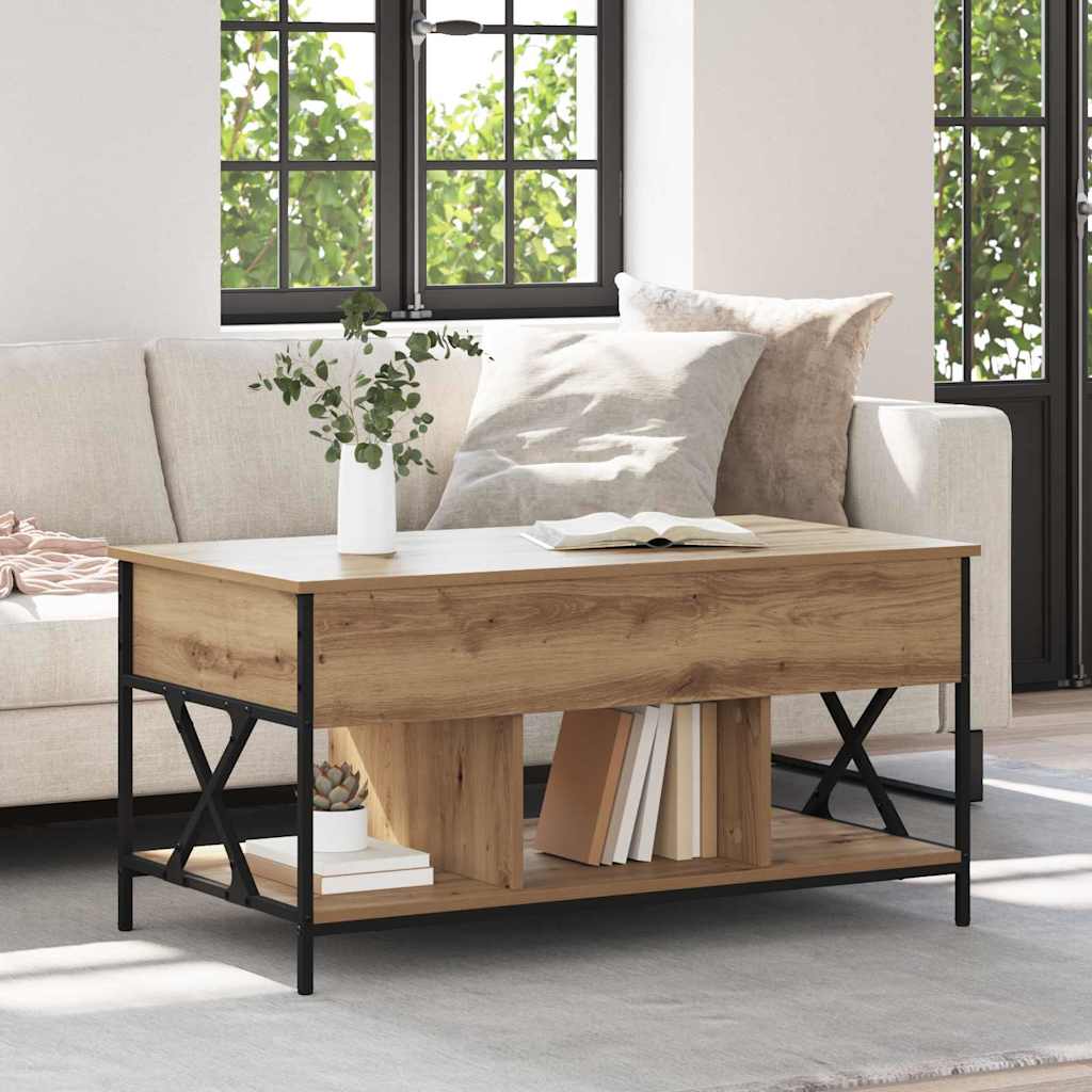 vidaXL Stolik kawowy Dąb rzemieślniczy 100 x 55 x 48.5 cm