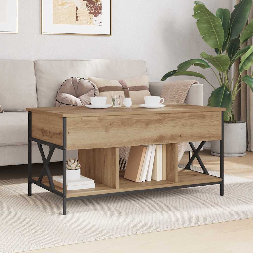 vidaXL Stolik kawowy Dąb rzemieślniczy 100 x 55 x 48.5 cm