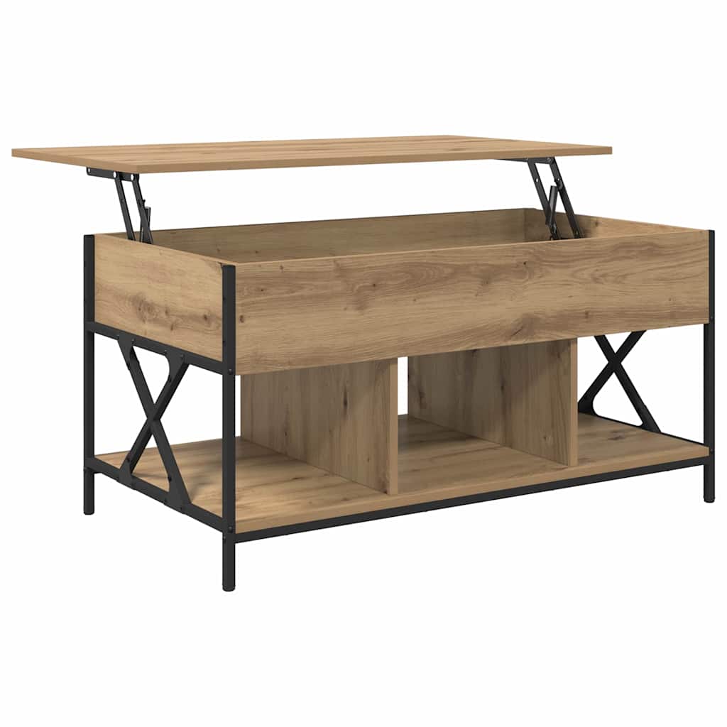 vidaXL Stolik kawowy Dąb rzemieślniczy 100 x 55 x 48.5 cm