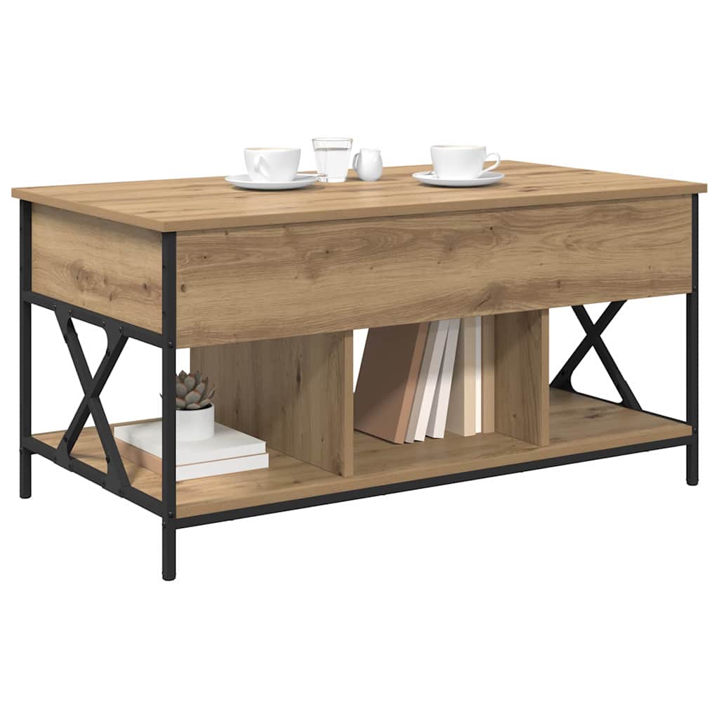 vidaXL Stolik kawowy Dąb rzemieślniczy 100 x 55 x 48.5 cm