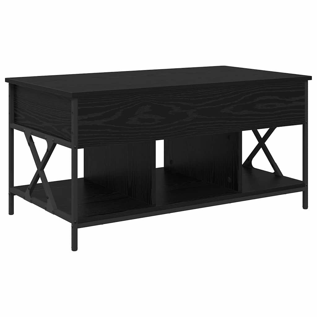 vidaXL Stolik kawowy Czarny Dąb 100 x 55 x 48.5 cm