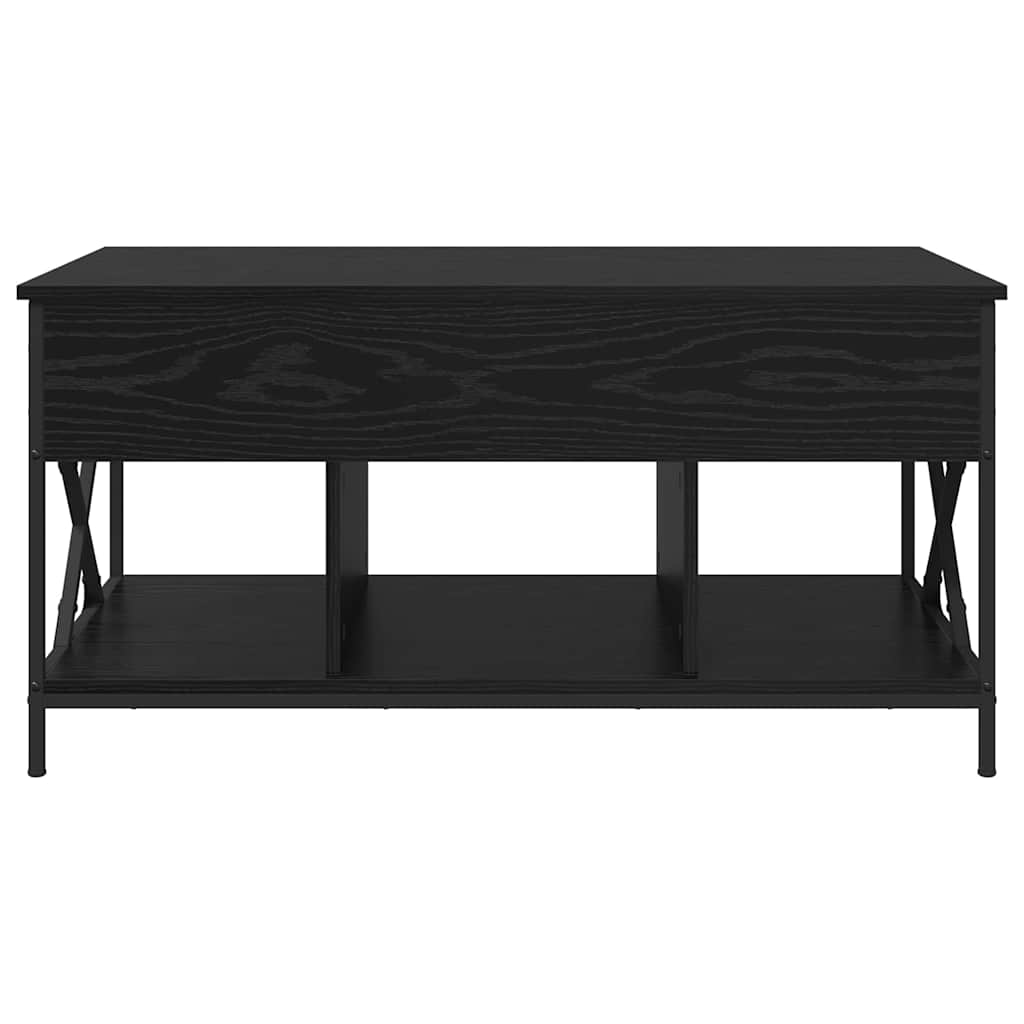 vidaXL Stolik kawowy Czarny Dąb 100 x 55 x 48.5 cm