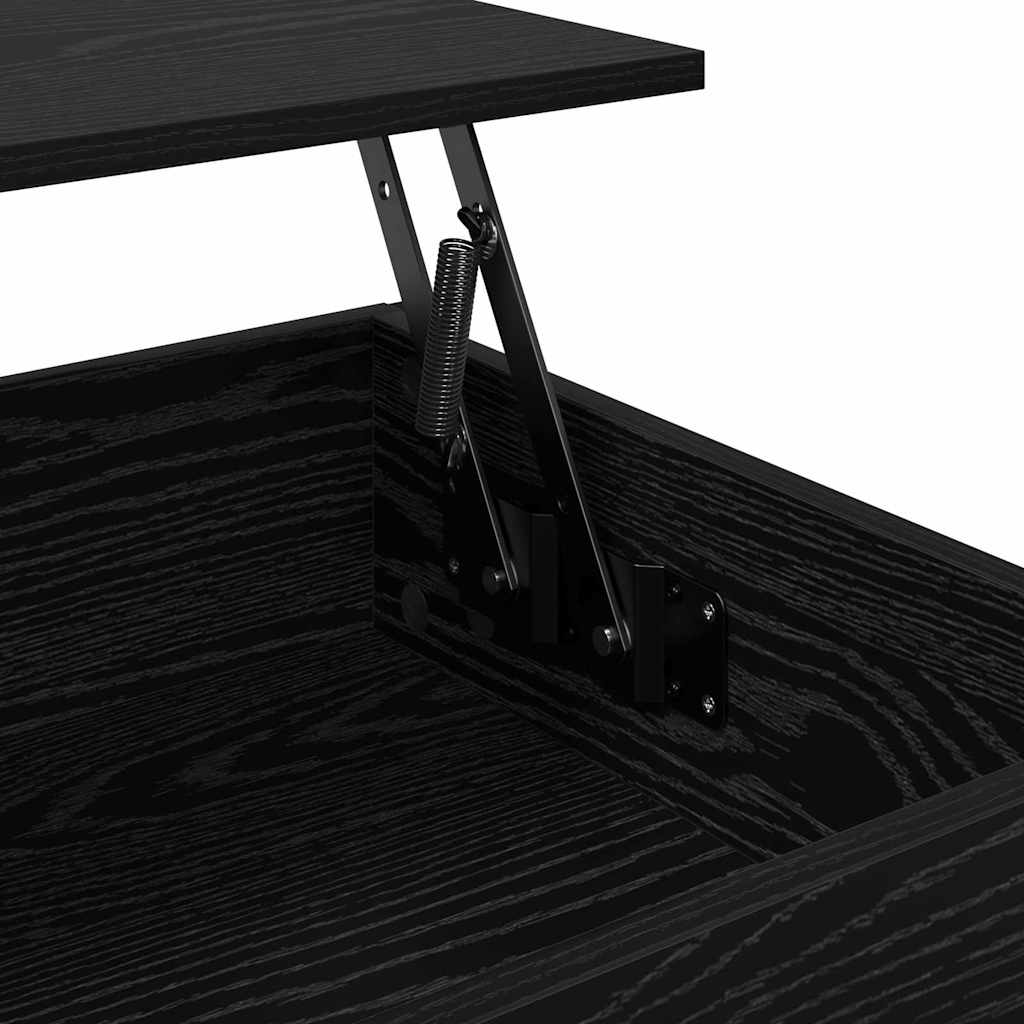 vidaXL Stolik kawowy Czarny Dąb 70x50x50cm Materiał drewnopochodny