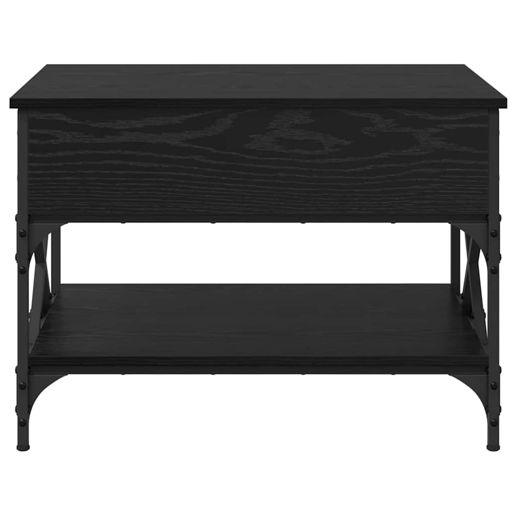 vidaXL Stolik kawowy Czarny Dąb 70x50x50cm Materiał drewnopochodny