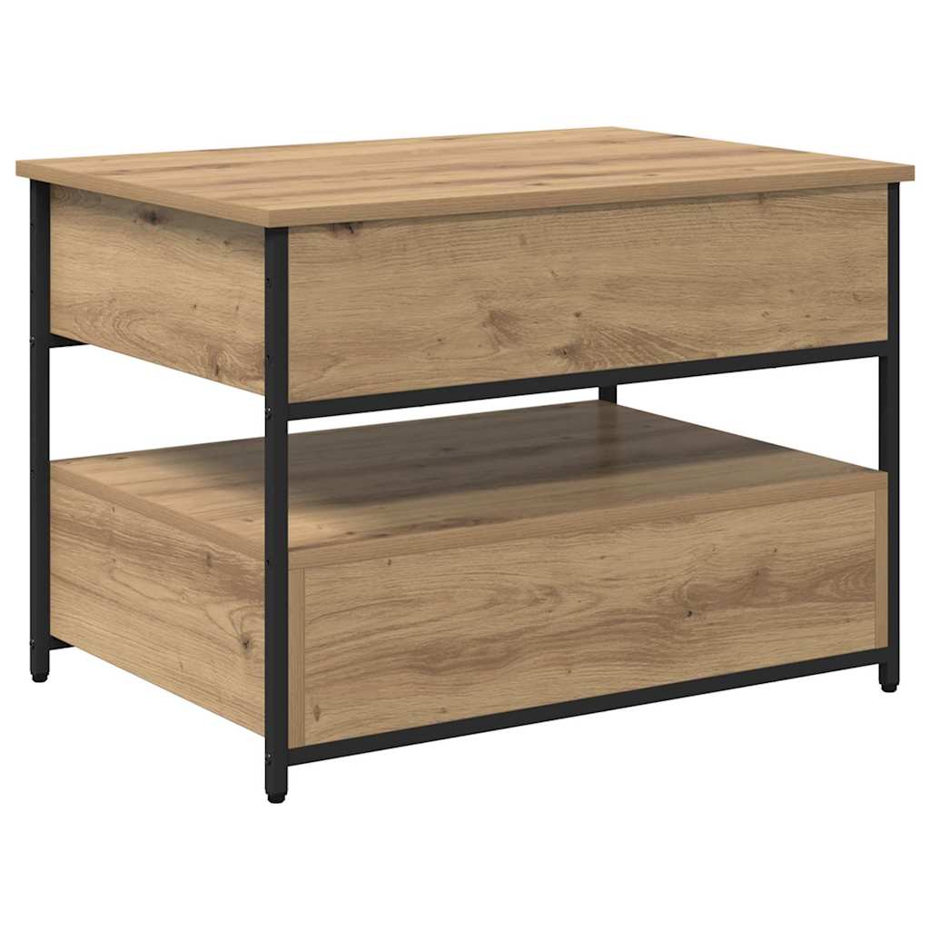 vidaXL Stolik kawowy z szufladą Dąb rzemieślniczy 70 x 50 x 54.5 cm