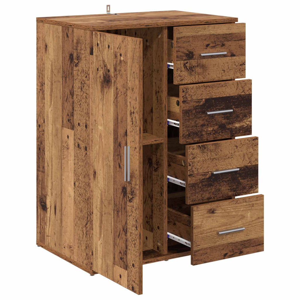 vidaXL Bufet Stare drewno 59 x 39 x 80 cm Materiał drewnopochodny