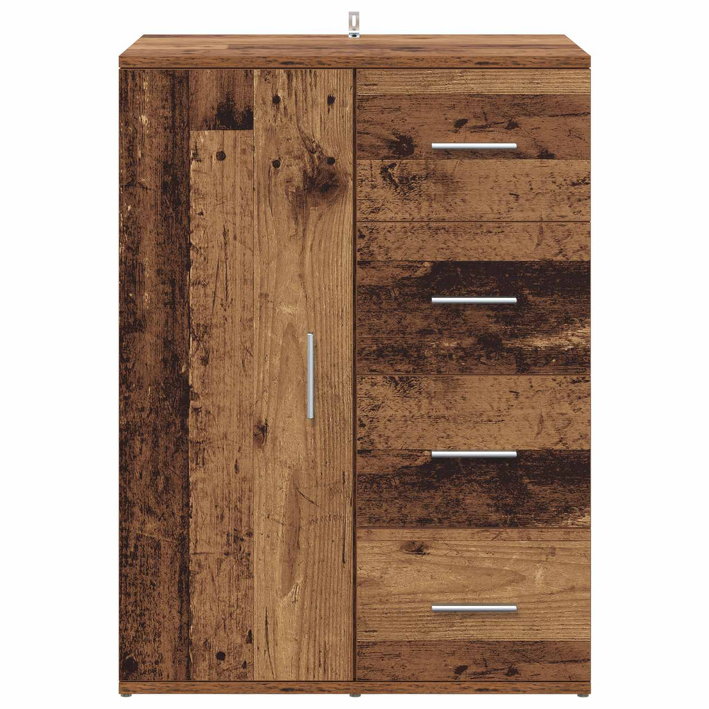 vidaXL Bufet Stare drewno 59 x 39 x 80 cm Materiał drewnopochodny