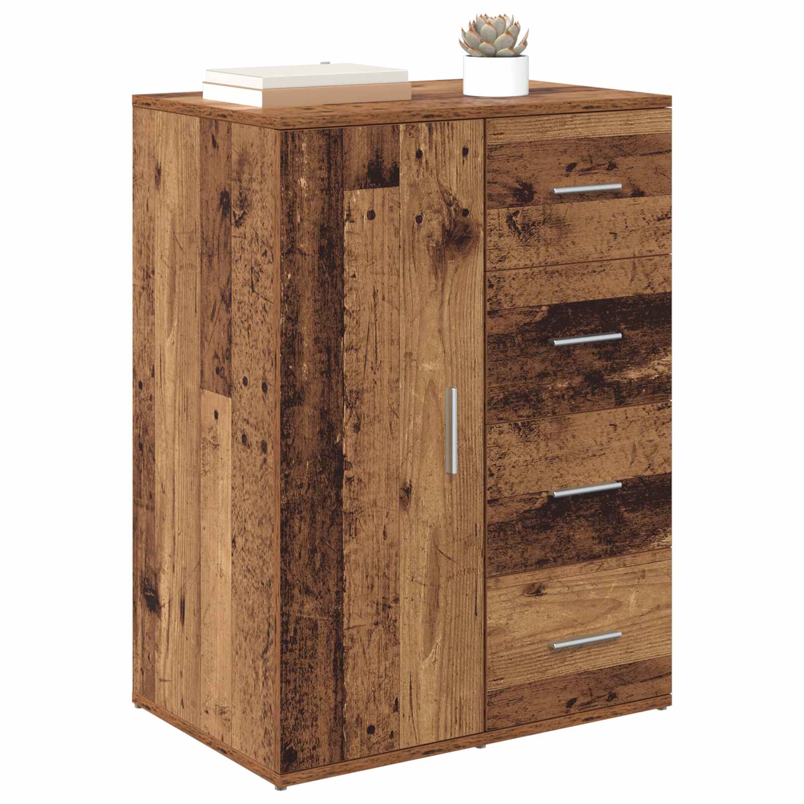 vidaXL Bufet Stare drewno 59 x 39 x 80 cm Materiał drewnopochodny