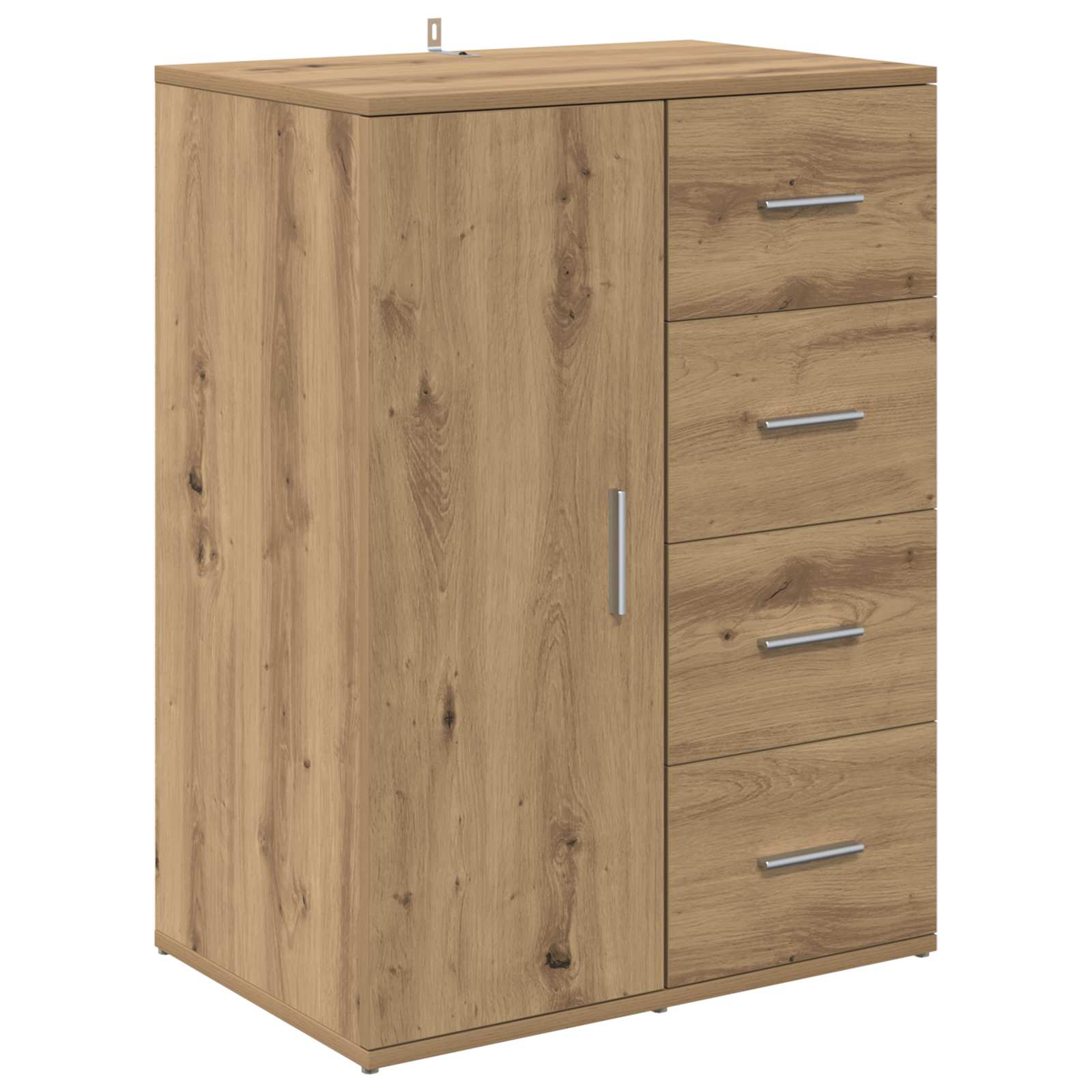 vidaXL Bufet Dąb rzemieślniczy 59 x 39 x 80 cm Materiał drewnopochodny