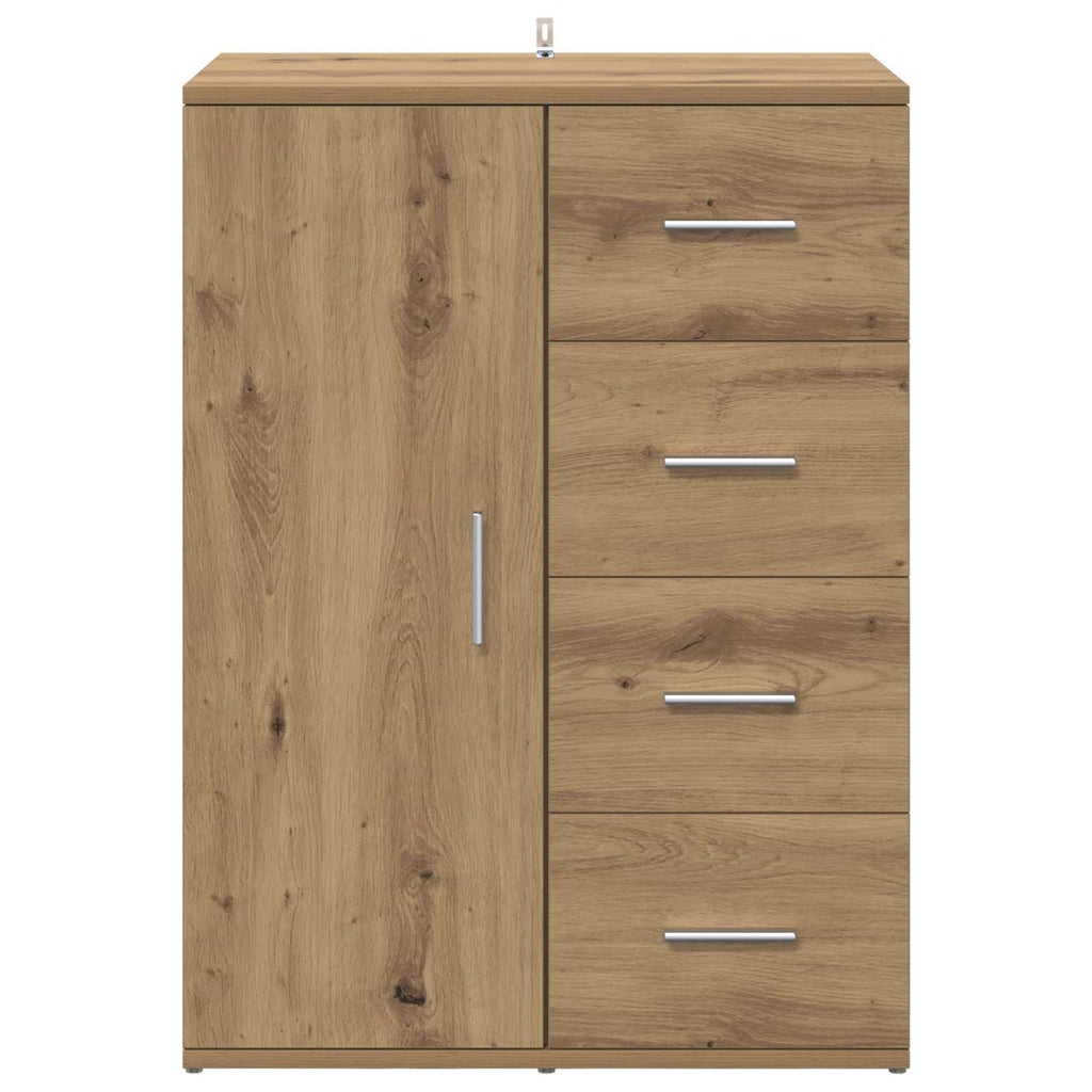 vidaXL Bufet Dąb rzemieślniczy 59 x 39 x 80 cm Materiał drewnopochodny