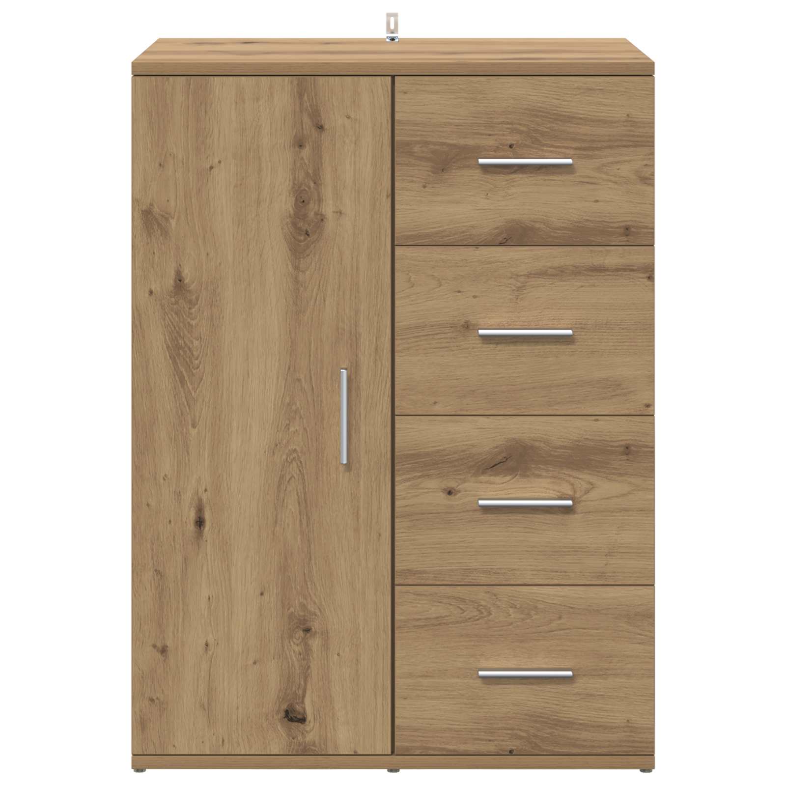 vidaXL Bufet Dąb rzemieślniczy 59 x 39 x 80 cm Materiał drewnopochodny