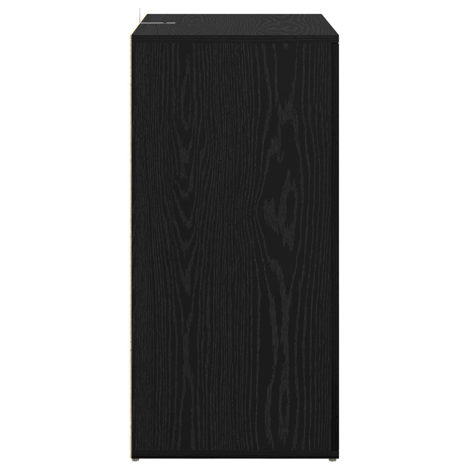 vidaXL Bufet Czarny Dąb 59 x 39 x 80 cm Materiał drewnopochodny