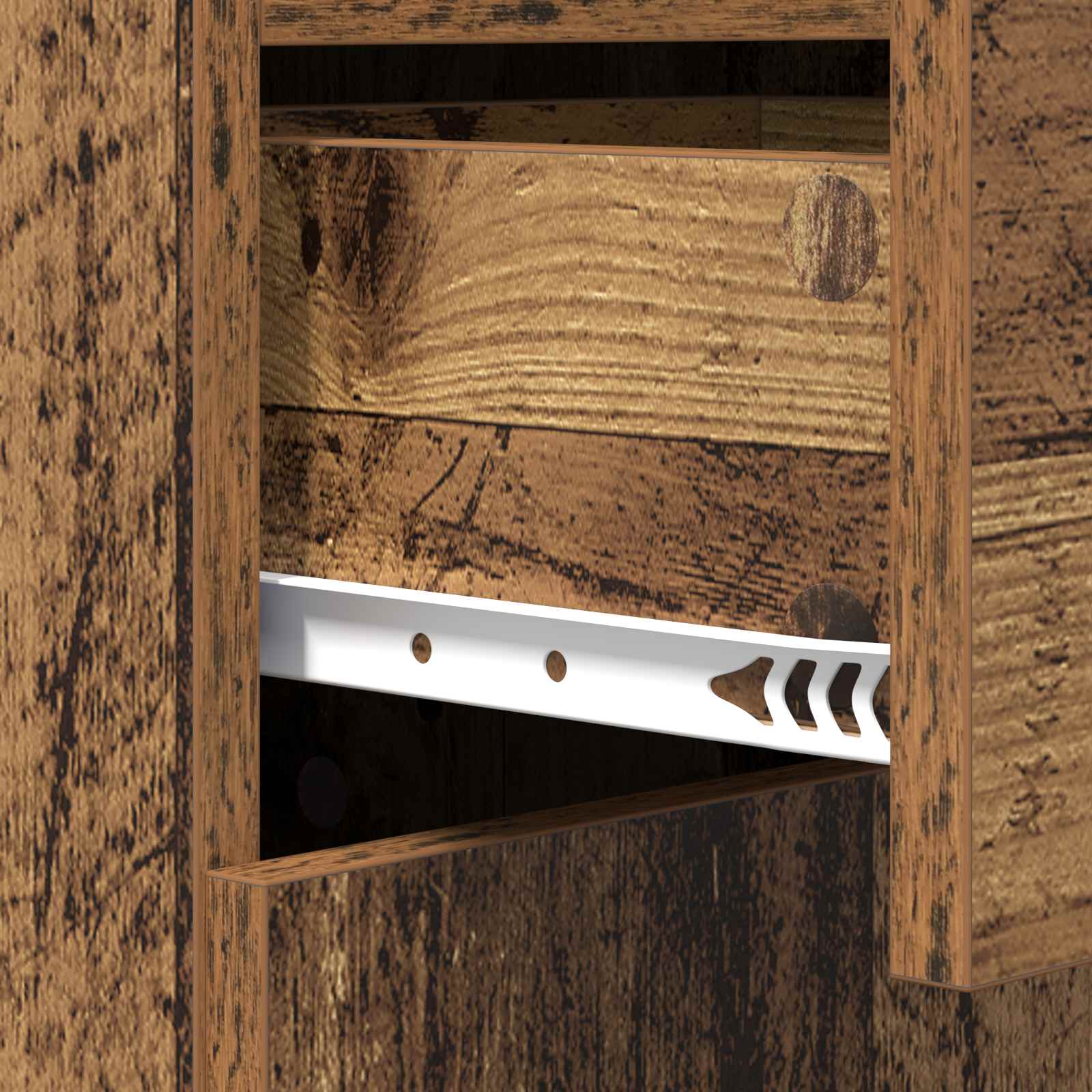 vidaXL Bufet Stare drewno 45 x 42,5 x 93 cm Materiał drewnopochodny
