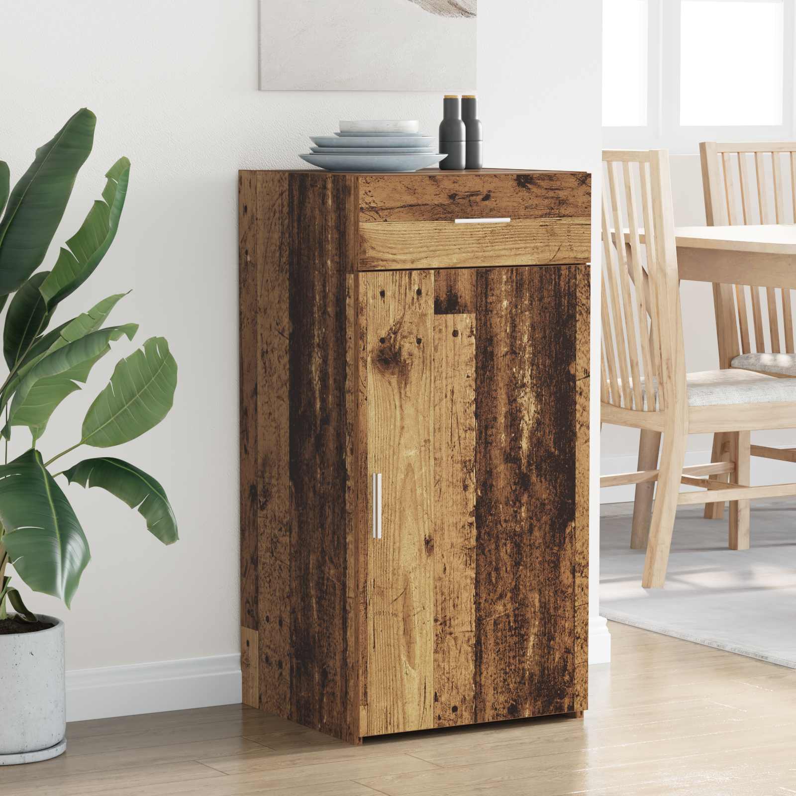 vidaXL Bufet Stare drewno 45 x 42,5 x 93 cm Materiał drewnopochodny