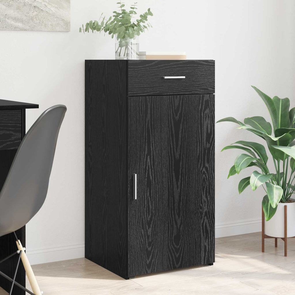 vidaXL Bufet Czarny dąb 45 x 42,5 x 93 cm Materiał drewnopochodny