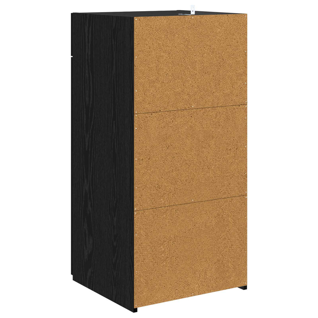 vidaXL Bufet Czarny dąb 45 x 42,5 x 93 cm Materiał drewnopochodny