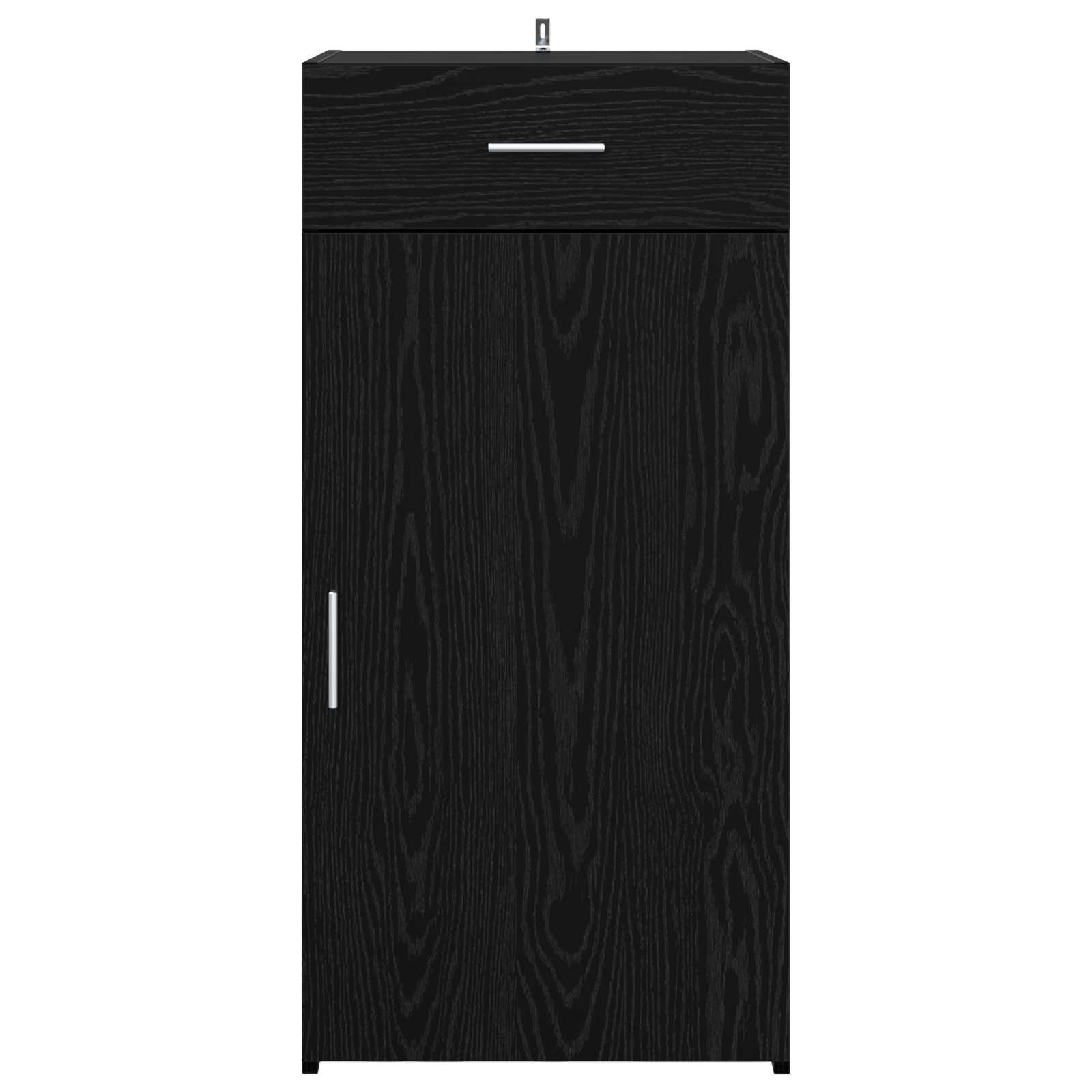 vidaXL Bufet Czarny dąb 45 x 42,5 x 93 cm Materiał drewnopochodny