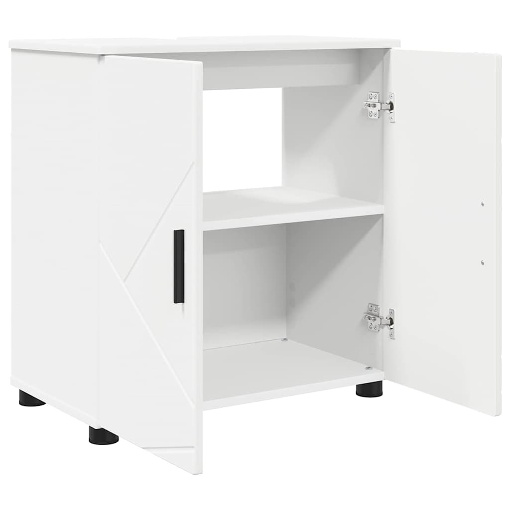 vidaXL Szafka Łazienkowa z przechowywaniem Biały 61 x 35 x 64 cm