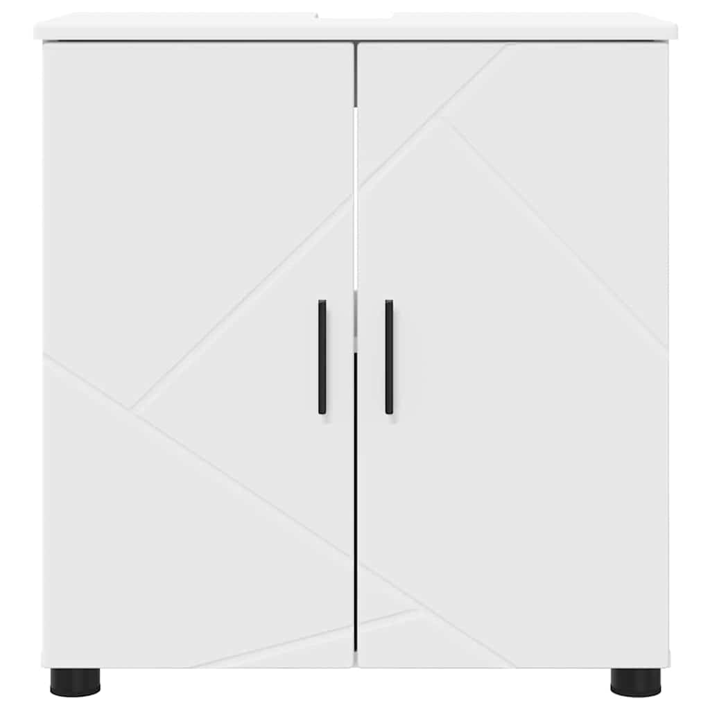 vidaXL Szafka Łazienkowa z przechowywaniem Biały 61 x 35 x 64 cm