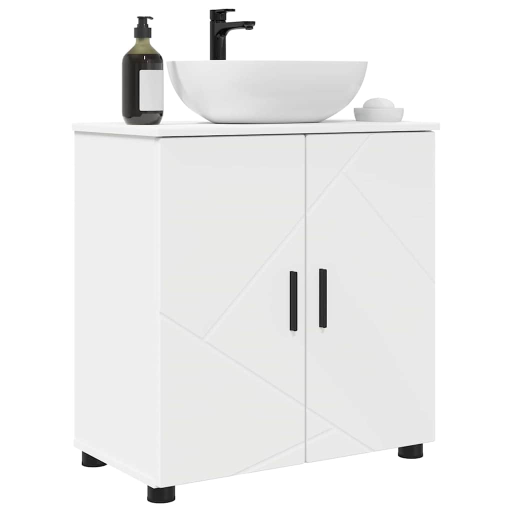 vidaXL Szafka Łazienkowa z przechowywaniem Biały 61 x 35 x 64 cm