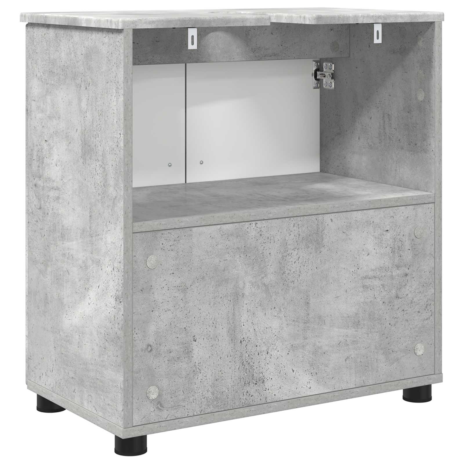 vidaXL Szafka Łazienkowa Betonowy szary 61 x 35 x 64 cm