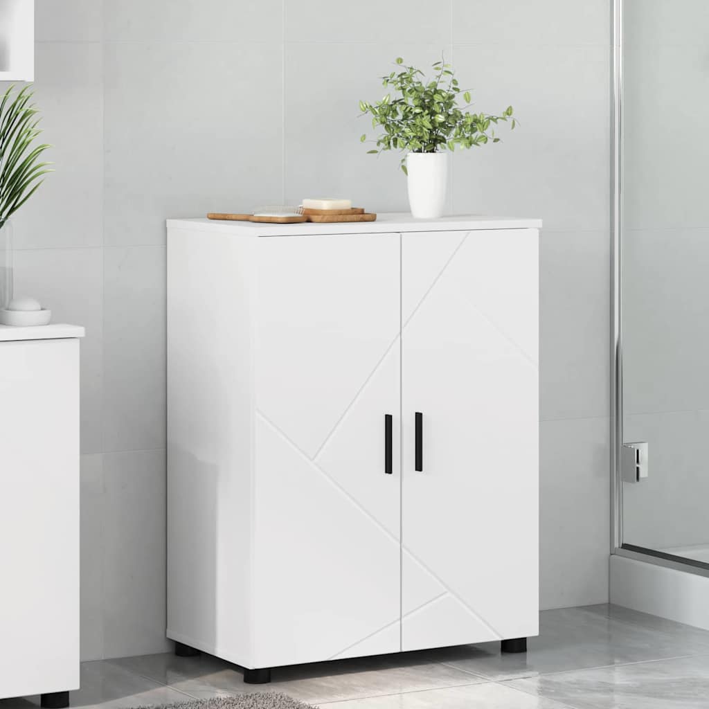 vidaXL Szafka Łazienkowa z przechowywaniem Biały 60 x 35 x 80 cm